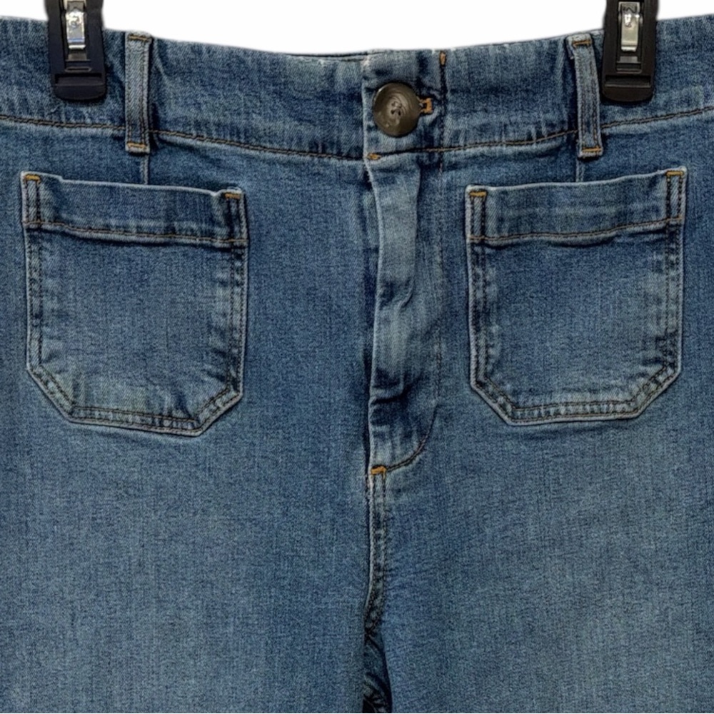 Anthropologie Pilcro Skipper Wide Leg Crop Jeans High Rise 29 - Picture 5 of 12
